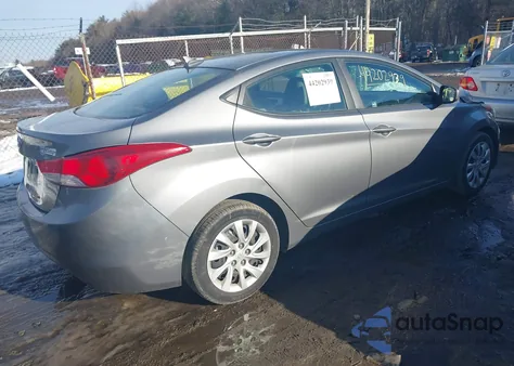 2012 Hyundai Elantra Gls from USA, damaged, VIN 5NPDH4AEXCH073556